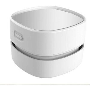 Desktop Vacuum Cleaner, Cordless & 360º Rotatable Design(White)